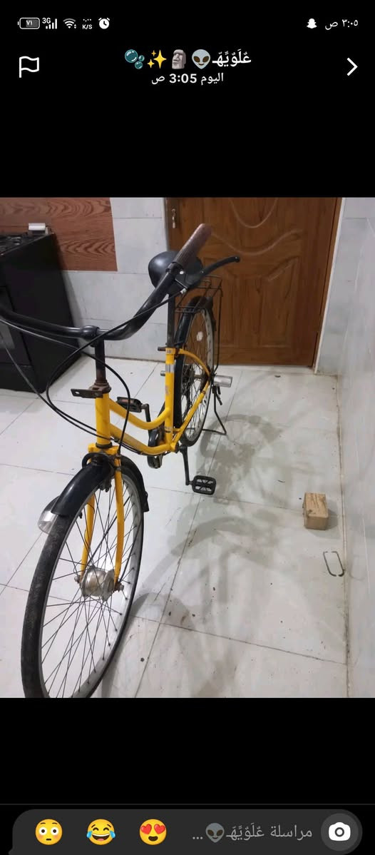 السلام عليكم بايسكل حجم 26 6نمرالبايسكل نضافته 90٪ البايسكل كامل من كلشي من تايرات من سيامه من عكرب من بريكات من جاملغات من كلشي السعر110والشراي بي خير ويدلل ***********فقط واتساب
