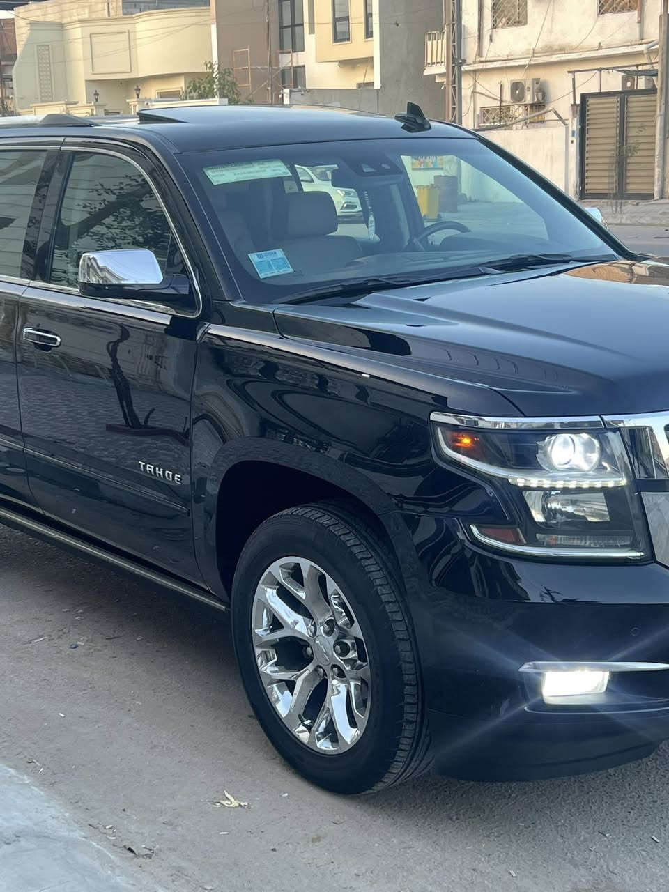 السلام عليكم شفرليت تاهو موديل 2015
فول موصفات LTZ واحد ع واحد 
كفاله عامه ضربه وصبغ وتبديل 
رقم أربيل الجديد 
محرك 5300 شرط ما مفتوح 
العنوان البصره 
السعر 365
رقم الموبايل ***********
