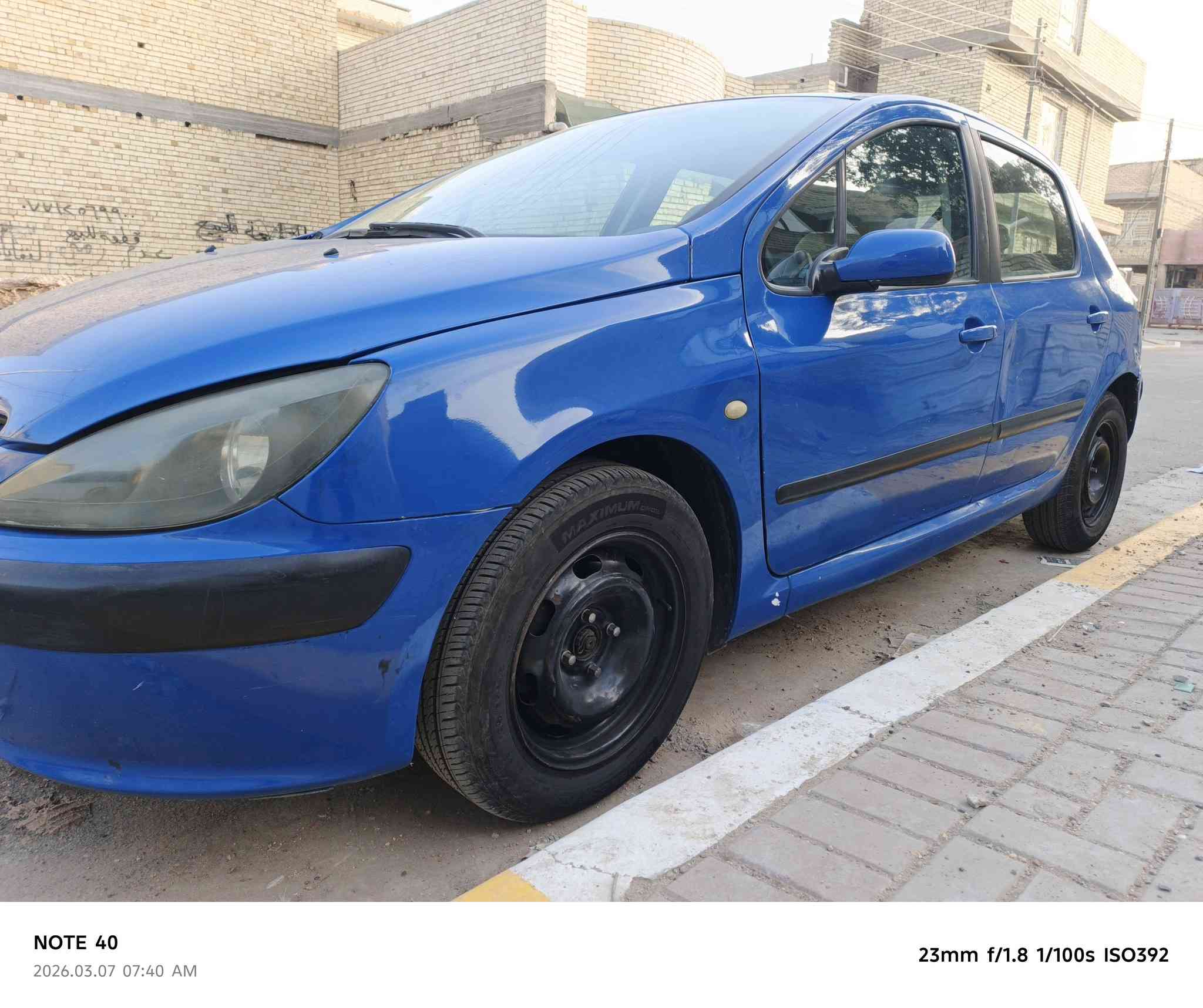 للبيع او مراوس بيجو 307 _2005
بيجو 307 2005 سياره نظيف داخلها حلو كير ومكينه مكفولات مصبوغه حزام صدرها تعبان تبريد يرادله فريز سنويه ساقطه 2023 
بغداد الحسينية ***********
