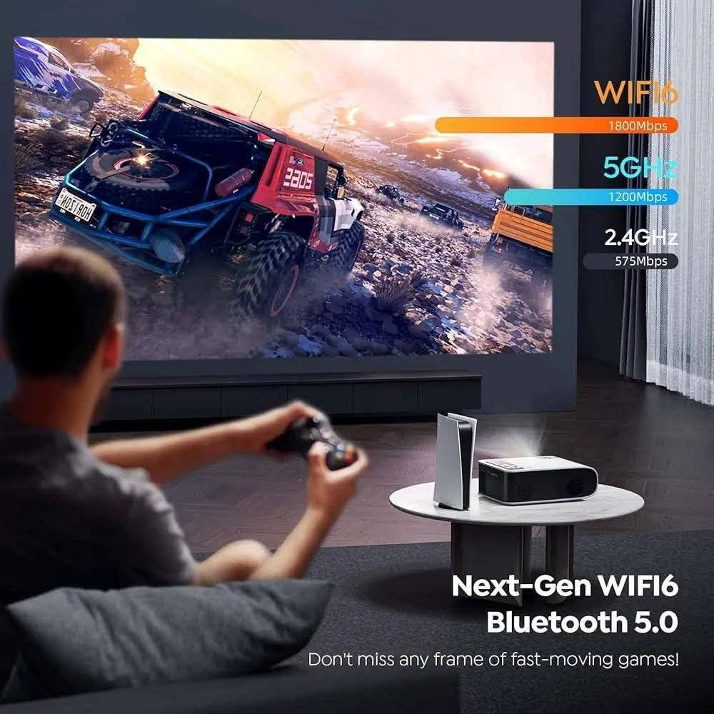 الجهاز هو بروجكتر المسرح المنزلي Yaber Pro V8 [1.1.1، 1.3.6]، وإليك أهم مواصفاته ومميزاته التقنية:
⚙️ جودة الصورة والعرض
📺 الدقة الفائقة: دقة عرض أصلية Native 1080P Full HD (1920x1080) مع قدرة كاملة على تشغيل وفك تشفير ملفات 4K Ultra HD [1.3.3 Block, 1.3.5 Block].
💡 قوة الإضاءة والسطوع: يتميز بقوة إضاءة تبلغ 450 ANSI Lumens (تصل إلى حوالي 13,000 إلى 15,000 لومن بالقياس العادي) [1.3.4 Block, 1.3.6]， مما يمنحه توازناً ممتازاً وعرضاً واضحاً في الأماكن المغلقة والمظلمة.
🌗 نسبة التباين والألوان: نسبة تباين فائقة تصل إلى 20000:1 مع شريحة ألوان NTSC بنسبة 96% لإنتاج ألوان حية وعميقة [1.3.4 Block, 1.3.5 Block].
⏳ عمر مصباح الـ LED: يدعم تشغيل طويل الأمد يصل ما بين 100,000 إلى 120,000 ساعة عمل [1.1.15 Block, 1.3.5 Block].
🌐 الاتصال اللاسلكي والشبكات
📶 تقنية WiFi 6 الأحدث: يعتبر من الأجهزة الرائدة التي تدعم Wi-Fi 6 مزدوج النطاق (2.4G/5G)، والتي ترفع سرعة نقل البيانات وتوفر عرضاً سلساً وبدون أي تقطيع أو تأخير عند اللعب أو البث المباشر من الهاتف والكمبيوتر.
🔊 البلوتوث والصوت: يدعم تقنية Bluetooth 5.1 ثنائية الاتجاه [1.3.4 Block, 1.3.5 Block] لربطه بالمسارح الصوتية وسماعات الرأس، بالإضافة إلى احتوائه على مكبرات صوت ستيريو مدمجة مزدوجة بقوة 5 واط مع نظام صوت محيطي SRS.
🎬 إمكانيات التحكم والتعديل الذكي
📐 حجم شاشة العرض: يمنحك تجربة السينما داخل منزلك بفضل مساحة إسقاط تبدأ من 40 إنش وحتى 350 إنش [1.3.4 Block, 1.3.7].
🛠️ تصحيح الأبعاد الرقمي: مزود بنظام تعديل متطور 4D/4P Keystone Correction يتيح ضبط زوايا العرض بدقة أفقياً وعمودياً بالريموت حتى لو وُضع الجهاز جانباً [1.3.3 Block, 1.3.4 Block].
🔍 ميزة الـ Zoom والتحكم: يدعم التكبير والتصغير الرقمي لشاشة العرض حتى 50% دون الحاجة لتحريك البروجكتر من مكانه [1.1.1, 1.3.10 Block]، مع إمكانية التحكم الكامل به عبر تطبيق خاص للهواتف الذكية [1.3.4 Block, 1.3.10 Block].


**إذا كنت صاحب هذا الإعلان وتريد حذفه لأي سبب، رجاءا أرسل رسالة إلى الدعم الفني**