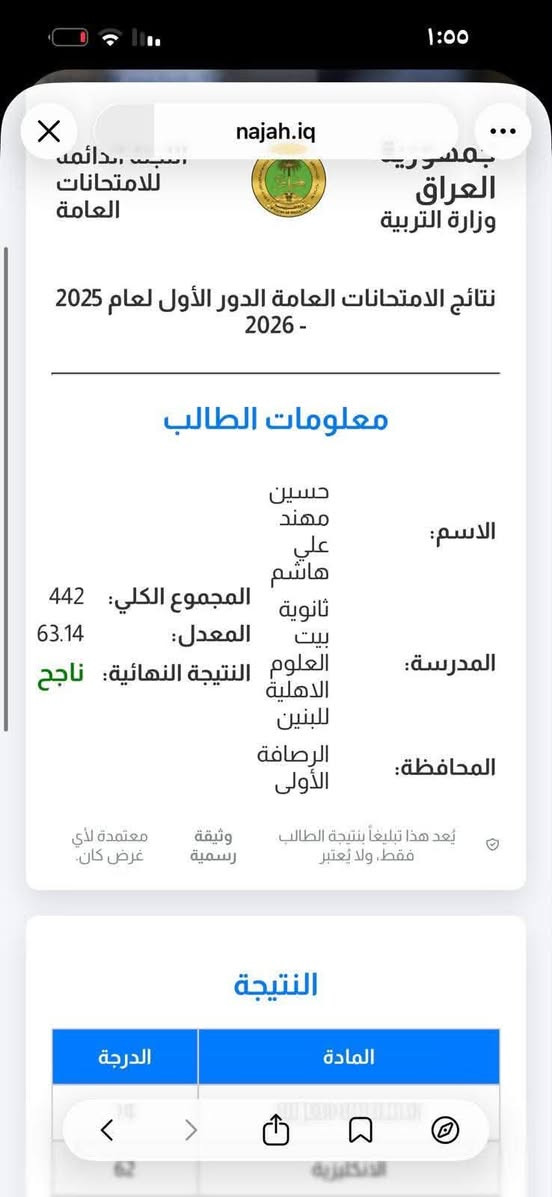 معهد نيوتن للتدريس الخصوصي السريدات مدخل الخفاجات

ضمان النجاح واحنه مغمضين 
ماكو منافسه 😉 بحيث الاسئلة مرشحات لانقل عن 120 درجه في الوزاري


**إذا كنت صاحب هذا الإعلان وتريد حذفه لأي سبب، رجاءا أرسل رسالة إلى الدعم الفني**