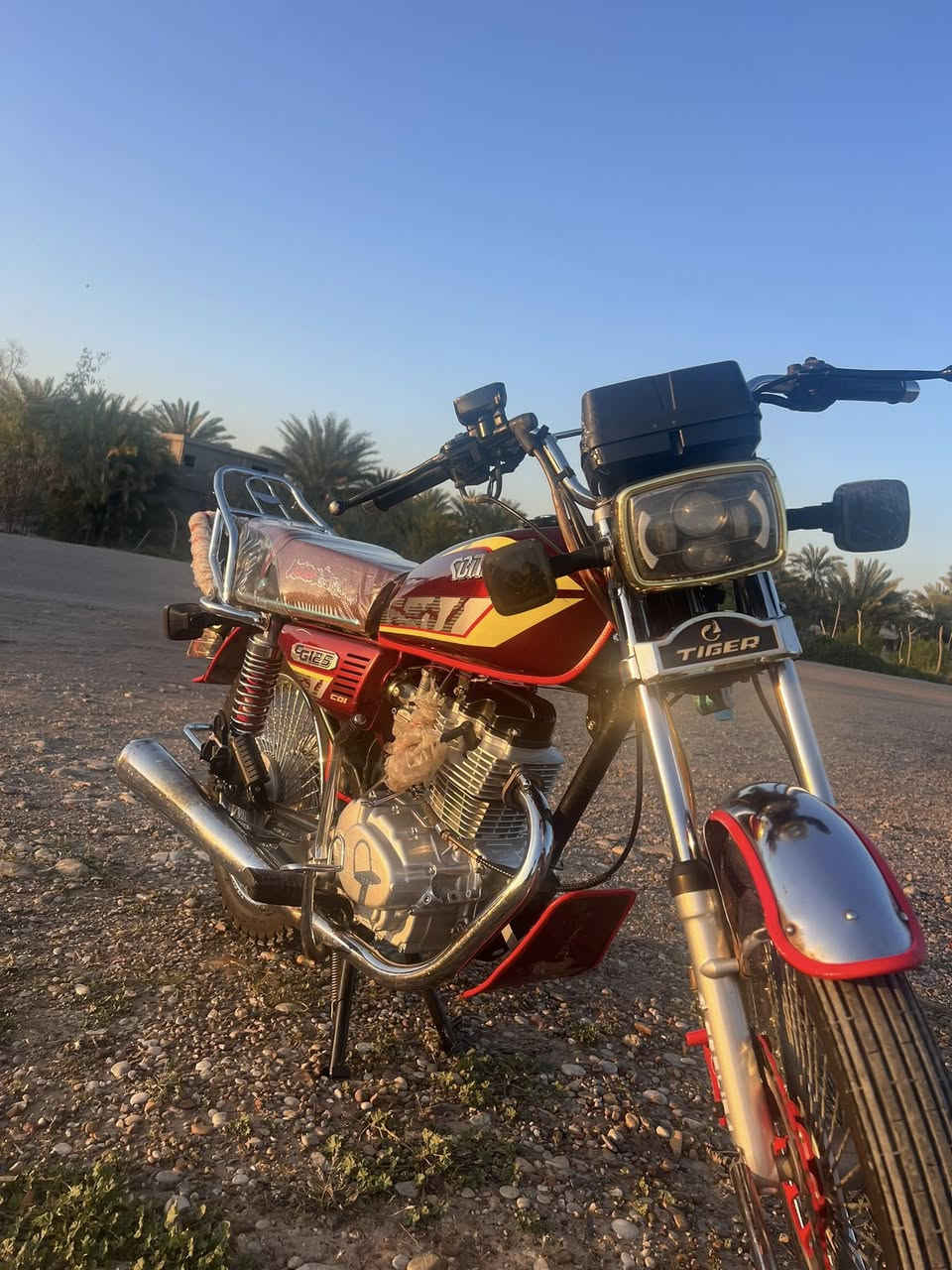 السلام عليكم دراجه تايكر ٢٣الدراجه حلوه مرتبه شلعتها خير من الله مابيها اي نقص محرك ما ممدود عليه اسبانه الدراجه احله من الصوره مكاني دلي عباس الاتصال ‭٠٧٧٢ ٥٠٥ ٨٠٨٧‬
