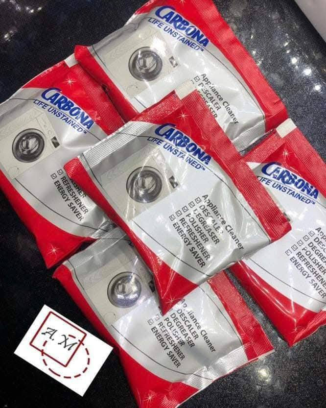 #ورشة_جلولاء_الغسالات_الاوتماتيك 
أغلب الناس لايعلمون ماذا يحدث داخل حوض الغسالة ولماذ بعد فترة الغسالة يكون تنظيفها اقل من البداية او الغسالة لاتدور بشكل صحيح او الكثير الكثير من المشاكل و الحقيقة انه الناس لاتنتبه لحوض الغسيل وما يحدث بداخله من أطيان او تكلسات او اوساخ  لذا المفروض كل شهر او ٣ اسابيع يتم عمل تنظيف الحوض 
لدينا أفضل منظف هو 🔥(منظف كاربونا السحري)🔥
الباكيت الواحد يحتوي ٥ اكياس
متوفر خدمة توصيل لجميع أنحاء العراق ✅
متوفر لدينا جملة ✅ مفرد 
عروض خاصة الى اصحاب المحلات
هاتف:***********
