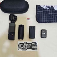 كامرا dji osmo pocket 3 للبيع  الملحقات مثل ماموضح بالصوره  توصيل موجو...