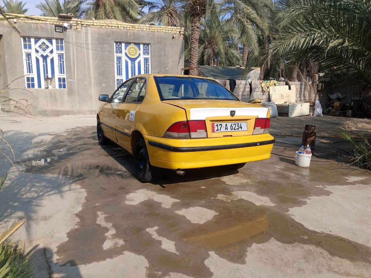 سلام عليكم سمند البيع 10رقم نكليزي جهازه مكينه وكير مكفولات شرط وسياره ما بيه ضربه مكفوله وهيه مصفره مكان سماوه وسعر 25الستفساره ***********
