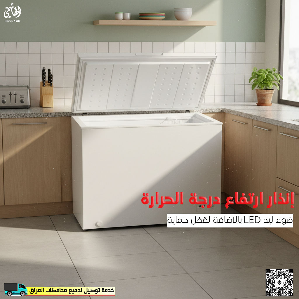 مجمدة يحتاجها كل بيت
مجمدة زوكور بسعة 249 لتر
FZ330W
• سهولة تنظيف الجزء الداخلي
• مجمد سريع
• قم بإزالة سلة التخزين
• مكثف خارجي
• التحكم الميكانيكي في درجة الحرارة
• إنذار ارتفاع درجة الحرارة
• ضوء LED
• قفل
• بمقبض
• قابلة للتحويل من مجمد إلى ثلاجة

توجد خدمة التوصيل لجميع محافظات العراق
الوكيل الحصري في الموصل لماركة Zogor
#الهاشمي_للاجهزة_الكهربائية_والمنزلية
🚩 الموصل - حي الجزائر - قرب محطة تعبئة الجزائر
للمزيد من المعلومات يرجى التواصل معنا عبر بريد الصفحة
أو الاتصال على الرقم
☎️ ***********
☎️ ***********
