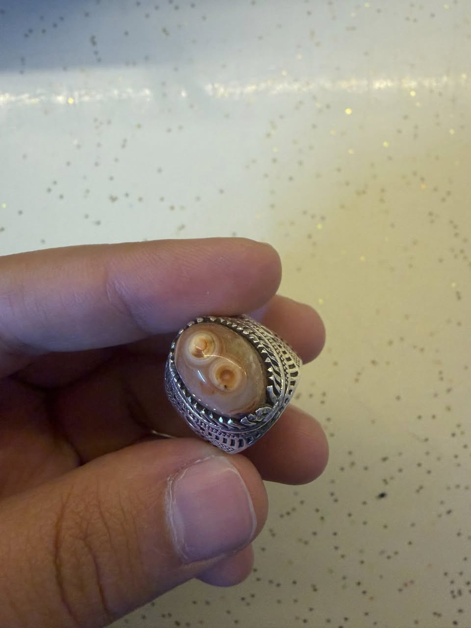 السلام عليكم
سليماني ابو العنين قديم كلش صياغه يدويه فضه 925
 مكاني مدينه الصدر ***********
