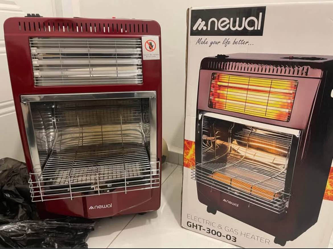 Gaz and electric heater user like new newal
Electric heater modex used like new 
Even the boxes with it 
Final price 70 both أربيل, العراق


**إذا كنت صاحب هذا الإعلان وتريد حذفه لأي سبب، رجاءا أرسل رسالة إلى الدعم الفني**
