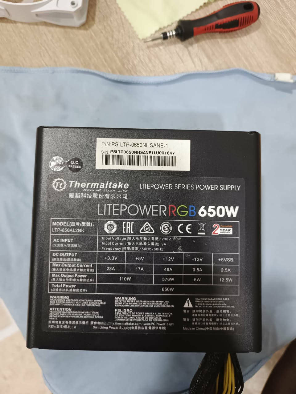 تجميعة حاسبة فئة متوسطة للبيع
السلام عليكم
مواصفات الحاسبة :
1. Motherboard: MSI B550-A Pro
2. CPU: Ryzen 5 5500
3. GPU: Asus GTX 1070- Gaming with 3 fans
4. Power Supply: Thermaltake RGB 650 W
5. Ram: 2 × 8 Gb XPG 3600 RGB
6. Memory: SSD NVME 128 Gb + SSD sata 128 Gb + HDD 500 Gb
7. Case: Galax revolution -06 white

مع ملحقات ماوس و كيبورد و سماعة و محيطية و شاشة LG 60 فريم حجم 22

للاستفسار على الرقم واتساب: ***********
