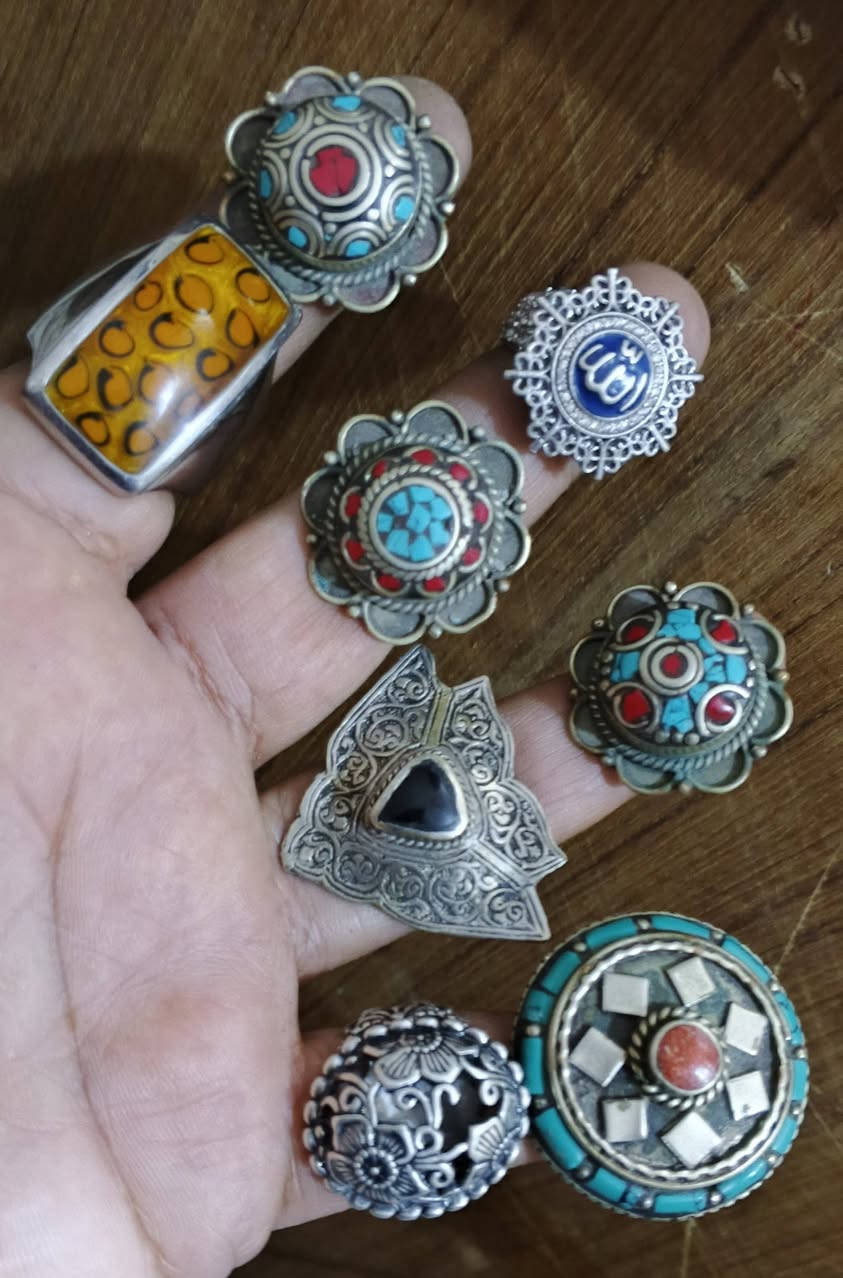 للاستفسار ***********خواتم فضه وسبع معادن
