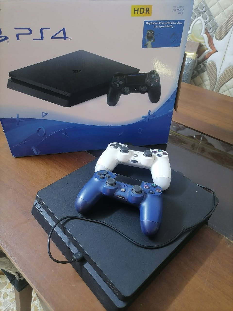 سلام عليكم عندي بلي4 للبيع لوك استيكر مامفتوح بي6العاب قويه السعر 275 مكاني بغداد حسينية الراشدية للتواصل رقمي ***********
