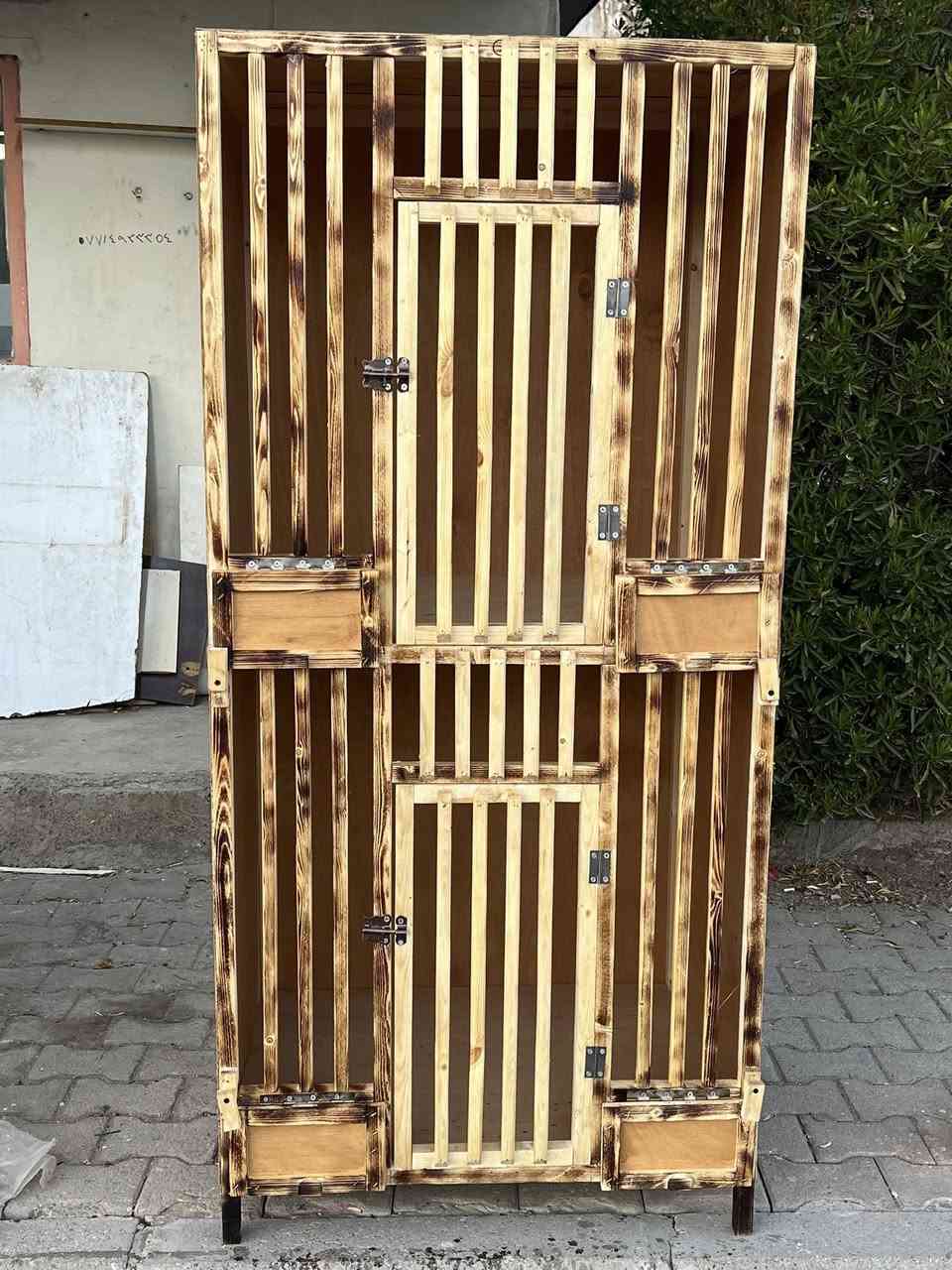 سلام عليكم
شغل حسب طلب زبون
قفص لدجاج هراتي شغل تحفه
القياسات كل مربع
ارتفاع80 سم
النزال60سم
العرض80 سم
العنوان كركوك قرب جسر ولاده 
شغل جميع اقفاص كشوانيات ابراج خانات 
***********
