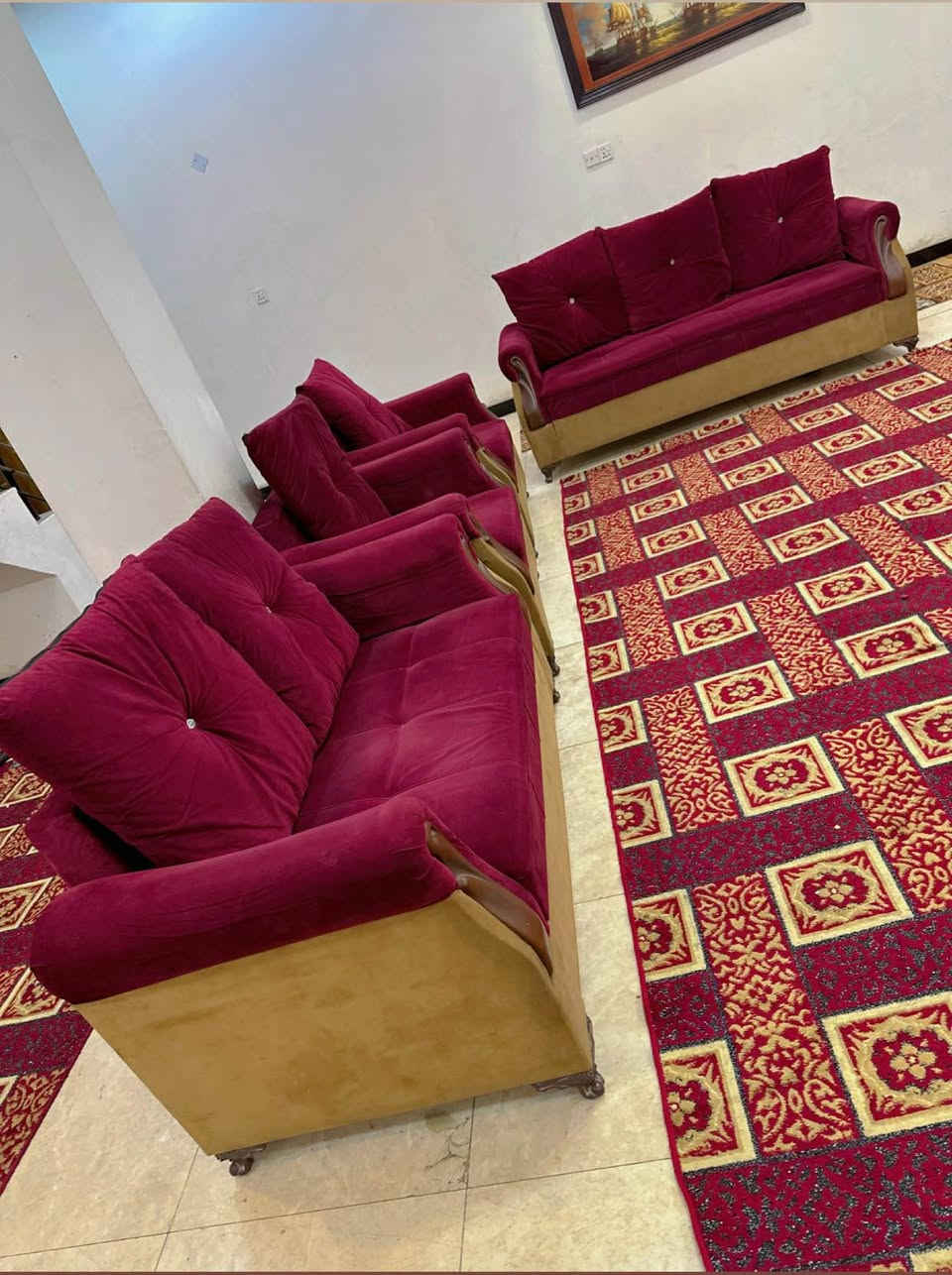 السلام عليكم تخم قنفات للبيع شغل عراقي درجه اولى توصال نضيف كلش 7 مقاعد لون مميز بسعر 275 الف وبي مجال للشراي مكاني بغداد الاعظميه التواصل خاص او  على الرقم الهاتف :

واتساب / *********** بغداد, العراق
