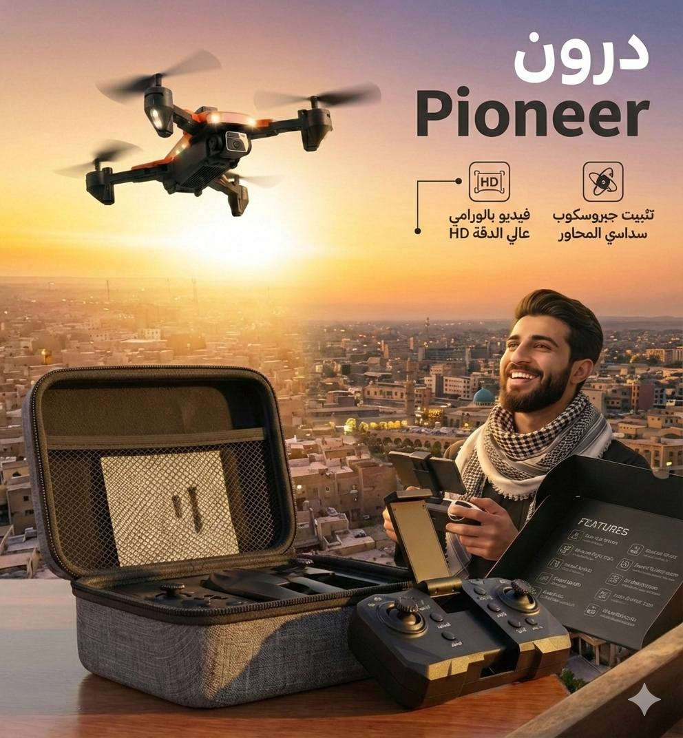 درون Pioneer الاحترافية - مواصفات خرافية وأداء ثابت!
تريد درون تبيض الوجه بالتصوير واللعب؟ شوف مواصفات Pioneer اللي جبناها إلك:
​ثبات مو طبيعي: مجهزة بنظام (6 Axis Gyro) اللي يخليها مستقرة بالجو وما تدوخك بالتحكم.
​تصوير بانورامي HD: تكدر تصور فيديوهات بانورامية وبكامرة متحركة تتكدر تتحكم بحركتها أثناء الطيران وصور ثابتة بدقة عالية وتوثق كل اللحظات.
​حركات بهلوانية: تكدر تسوي بيها شقلبات (360 درجة) بكل سهولة وتبهر أصدقائك.
​إضاءة ليلية: بيها 4 أضواء LED قوية تخليك تشوفها بوضوح حتى لو طيرتها بالليل.
​بطارية قوية: تجي وياها بطارية Li-Poly قابلة للشحن وتدوم وقت زين، وياها كابل شحن USB.
​تحكم كامل وبسيط: طيرها فوك، نزلها جوه، لوف يمنة ويسرة، وحتى تگلبها ليقدام وليوره.. السيطرة كلها بيدك.
​كاملة مكملة: يجي وياها "مراوح" إضافية (Replacement Props) احتياط خاف تنضرب بشيء.
​بدون تعقيدات: الدرون مسموح بيها وما تحتاج أي تسجيل رسمي (No FAA Registration Required).
​ليش تختار Pioneer؟
لأنها تجمع بين سهولة الطيران وقوة التصوير، ومناسبة جداً إذا جنت تريد تبدي بمجال التصوير الجوي أو حتى للتسلية.
​السعر: [60]الف و التوصيل مجاني لكل المحافظات 
. 🚚كركوك
​للحجز، راسلنا هسة قبل ما تخلص الكمية! 📩


**إذا كنت صاحب هذا الإعلان وتريد حذفه لأي سبب، رجاءا أرسل رسالة إلى الدعم الفني**