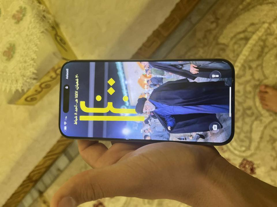 السلام عليكم اخوان ١٦ برو ماكس شرق اوسط نضافه ١٠٠٪؜ بطاريه ٩٩ بعده داخل الضمان مكاني محموديه 
***********
