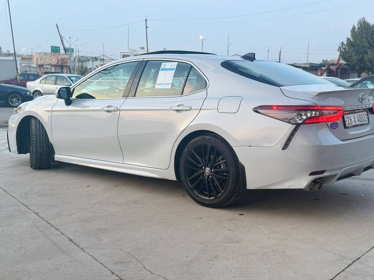 كامري موديل 23فووول xseرقم صلاح الدين ماشي 40الف بيها قطعة وجامغ السكن صبغ مكان كركوك ***********السعر 235وبيها مجال
