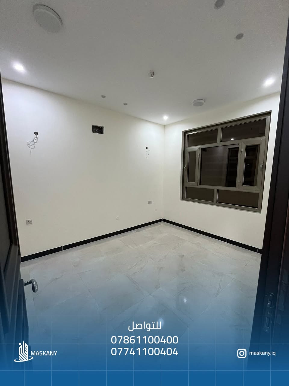 🏡 للإيجار – بيت حديث بناء 2025

📍 الموقع: المنصور – خلف مطعم صاج الريف.  

✨ المواصفات:

* 3 غرف نوم
* صالتان
* مطبخ
* خدمات متكاملة
* بناء حديث (2025)
* موقع متميز وهادئ
* مناسب جدًا للعوائل
بدل الايجار الشهري مليون دينار فقط

📞 للاستفسار: ***********
