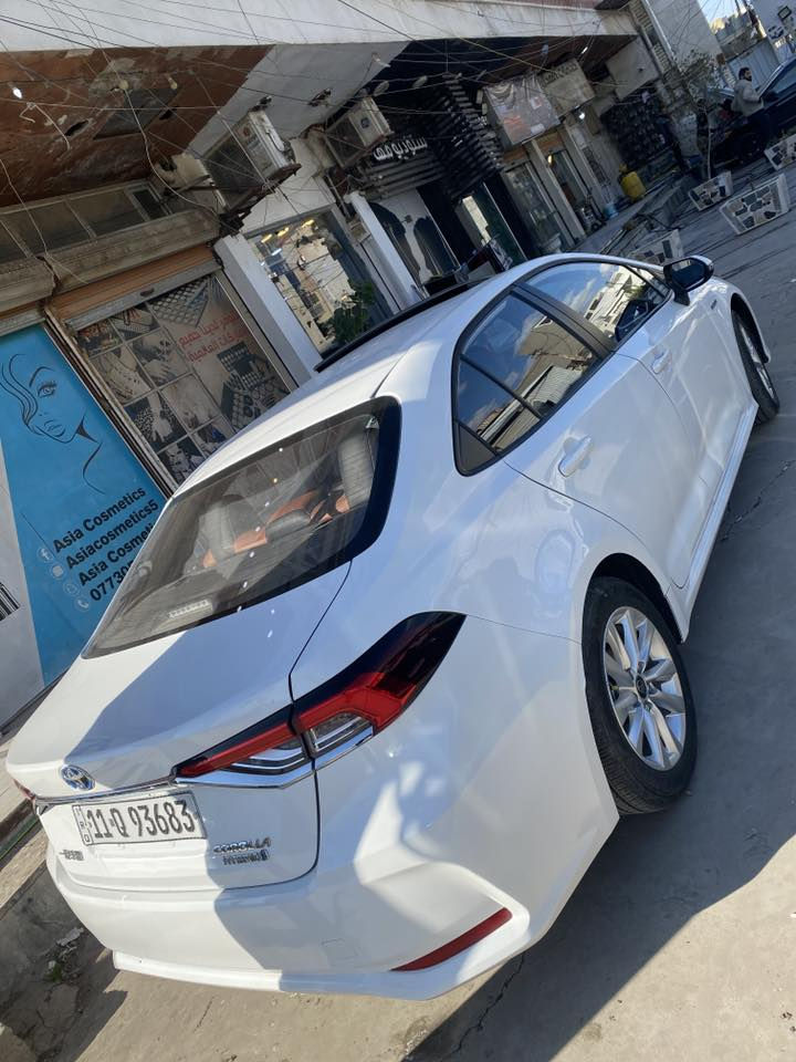 سلام عليكم
للبيع 
كورلا هايبرد علامه زركه 
موديل 2024
ماشيه 10000 اخت زيرو
كشن كهرباء
داخل قرميدي جلد  
سياره مكفوله من صبغ وبارد
فقط بيهه بطرف دعاميه الخلفيه كارت ولباقي كفاله 
كاعيات حوضيه ماخذهه ٧٥الف
رقم بعداد باسمي 
السعر ١٥٦مجالهه قليلل سياره كشن كهرباء 
***********
