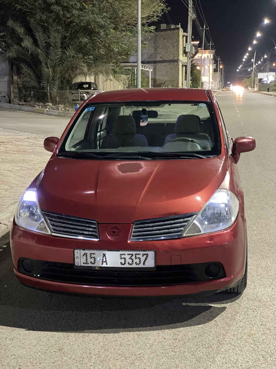 السلام عليكم

للبيع نيسان تيدا خليجي 2008 ياباني

رقم أنبار باسمي إنكليزي هزه ورقم جديد 

محرك 1600 كير AT المرغوب كير محرك مكفول 

صبغ قماره اثر جراد وعندي صورها قبل الصبغ وتبديل باب موضح بالصور بدون اي حادث بلاديه سياره 

جاهزه تبريد ثلج تخم تاير جديد حداديه جديده 

ماناقصها اي شي السعر ٧٥ وبيها مجال شراي تجي تفحص وبيك خير وتدلل ماكو معامله بالموبايل ***********
