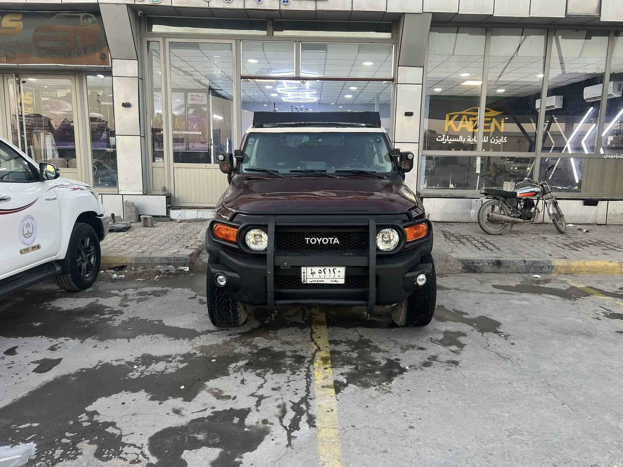 اف جي 2007 كير عادي بلادي
فول مواصفات دمام خلفي
بوصلة
 فورويل دف لوك
حساسات خلفية
صبغ عام تبديل قطعة وحدة جاملغ
السيارة جاهزة 
#اضافات
ويل تو سايز
ترفيعة ٢ انج سبيسر 
سيباية عمانية
درع اصلي
سستم بروجكترات من شركة توبيز
كنترول تحكم انارة
تلبيسة كشنات شركة UGR
قاعدة جلكان خلفية
رقم بغداد مكانه بالبصرة وراعيه بصرة
السعر 145$
***********
