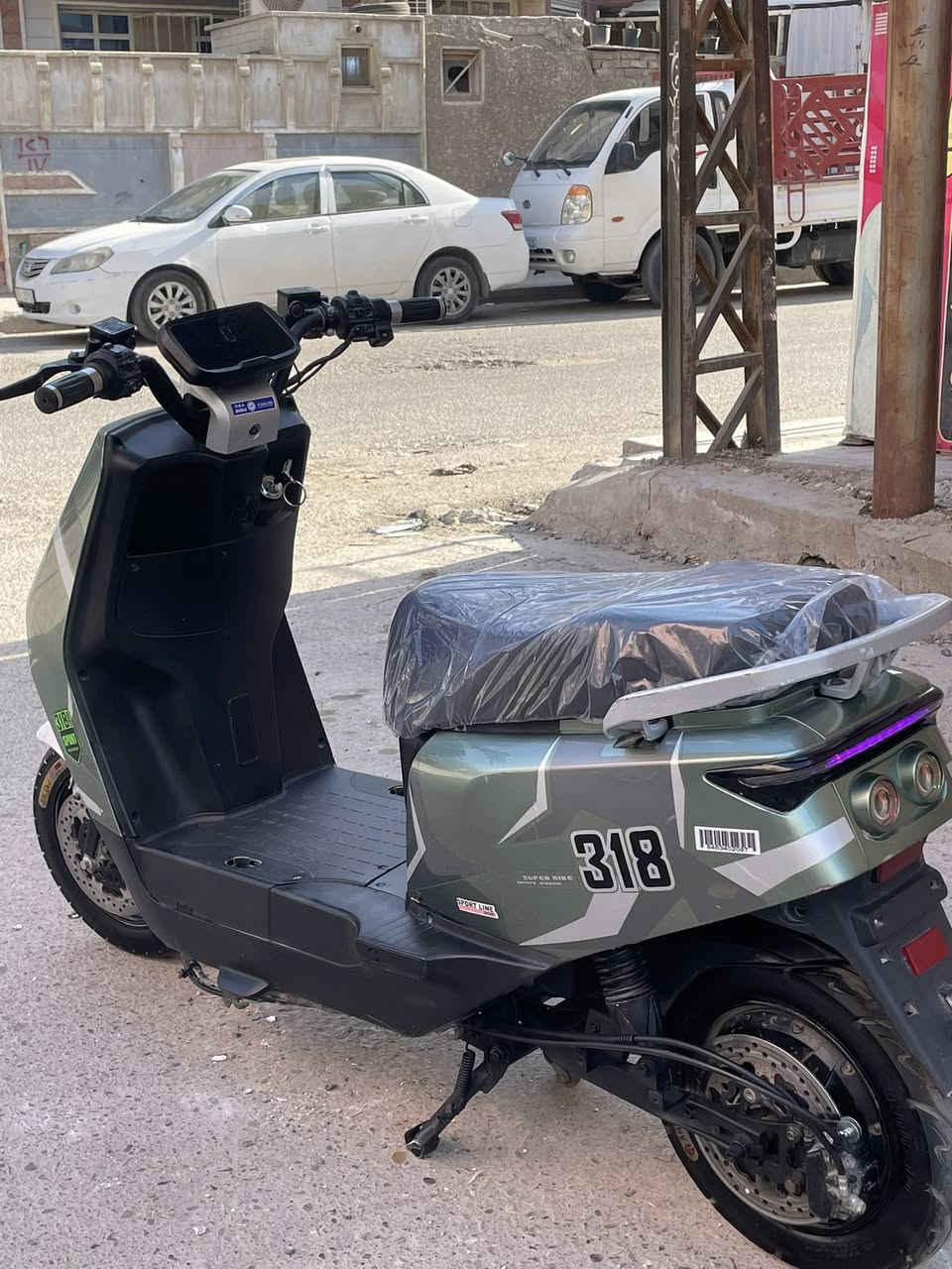 السلام عليكم دارجة 318
2025 
6 بطاريات جدد
قفل ستيرن 
انذار سرقه 
لايت عالي ناصي 
منفذ يوسبي 
السعر 420 وبيها مجال 
العنوان بغداد بلديات 
الرقم ***********
