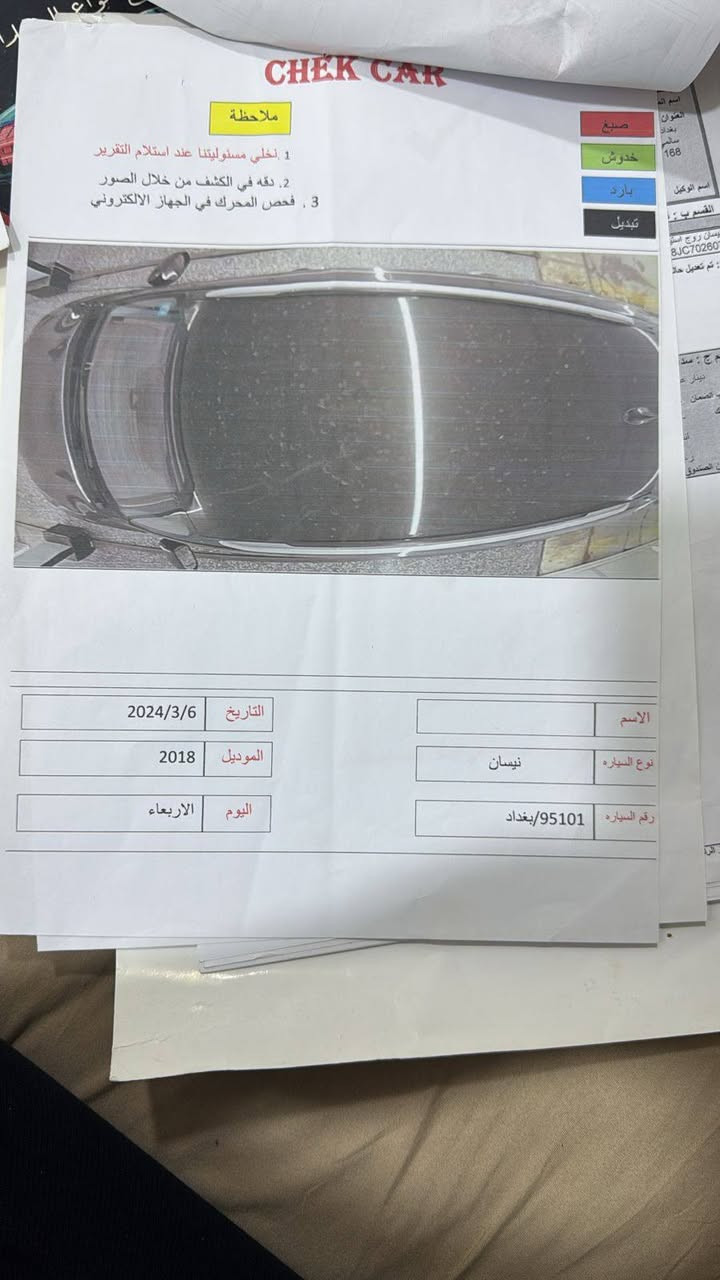 نيسان روج للبيع سعر 137 او بيه مجال للتواصل 0771 483 8378
