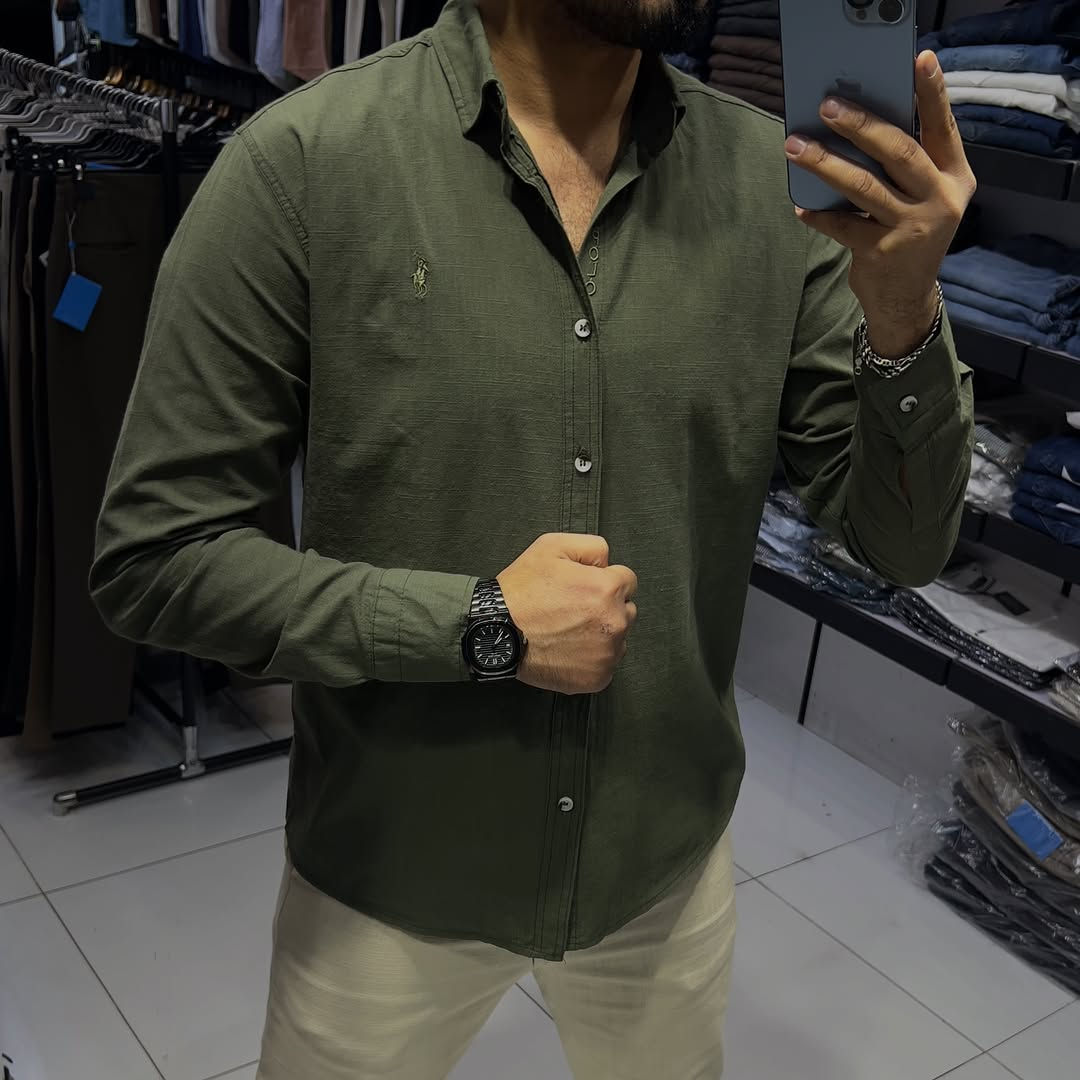 قميص ماركه خامه قطن ٥٠٪؜ للن ٥٠٪؜ متوفر(10 لون✅)
قياسات S M L XL XXL قياس المعروض L
بنطرون ماركه قياسات من 30 إلى 40 
المنشئ تركي 🇹🇷 
توصيل بغداد 5 الف  توصيل محافظات 5 الف
العنوان بغداد مول زيونه طابق الاول 
التواصل دايركت او واتساب ***********

