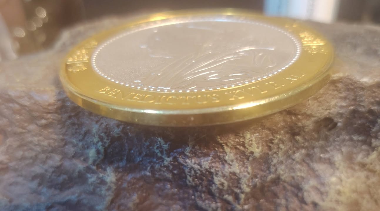 السلام عليكم.. مسكوكة أوربية تذكارية لبابا الفاتيكان...
قطر   7 سم / سمك 3 ملم / وزن 112 غم
السعر 20.000 ..
توصيل كربلاء 3000 محافظات 5000


**إذا كنت صاحب هذا الإعلان وتريد حذفه لأي سبب، رجاءا أرسل رسالة إلى الدعم الفني**