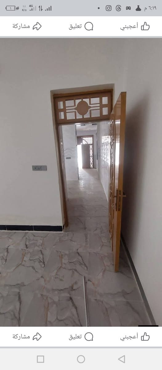 بيت للبيع بالنجف المساحه 100 طابو زراعي قرب قريه الغدير عرض الشارع 20 خدمات متوفره السعر 37 الله ***********
