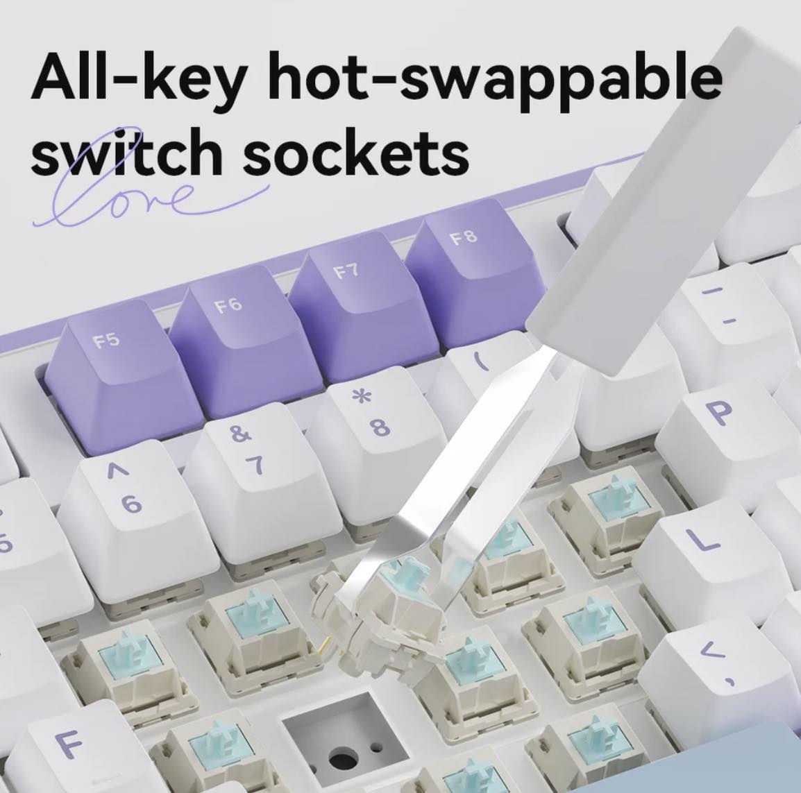 🚀 كيبورد الألعاب الاحترافي Ajazz AK980 – الفخامة والأداء في قطعة واحدة!

✨ أهم المميزات:
• شاشة ذكية (1.14-inch TFT): شاشة ملونة تعرض لك الوقت، حالة البطارية، وضع الاتصال، وتقدر تضيف فيها صور GIF متحركة من ذوقك! 🖼️

• بطارية وحش: سعة 8000mAh، تدوم معك حتى 28 ساعة والـ RGB شغال، وتوصل لـ 110 ساعة بدون إضاءة. انسى الشحن! 🔋

• 3 أوضاع اتصال: (بلوتوث، 2.4G لاسلكي، وسلكي USB-C) عشان يشتغل على كل أجهزتك بكل سهولة. 📶

• Hot-Swappable: تقدر تغير السويتشات بكل سهولة بدون لحام وتصمم صوت الكيبورد اللي يريحك.

• تصميم Gasket Structure: لضمان أنعم تجربة كتابة وأفضل صوت "Thocky" ممكن تسمعه. ⌨️

• إضاءة RGB ساحرة: أنماط إضاءة متعددة تعطي الـ Setup حقك مظهر خرافي.

• متوافق مع الكل: زر خاص للتحويل السريع بين نظام Windows ونظام Mac.

🌟 الحالة: جديد (كرتون)

#Ajazz #AK980 #MechanicalKeyboard #Gaming #RGB #Setup #كيبورد_جيمنج #ارقام_مميزة #تكنولوجيا #العراق🇮🇶


**إذا كنت صاحب هذا الإعلان وتريد حذفه لأي سبب، رجاءا أرسل رسالة إلى الدعم الفني**