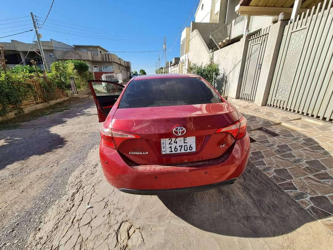 كرولة 2019 LE
129$ 
بدون صبخ 
تعديل بارد بسيط ب ثلاث اماكن علي البونيد
رادار
حساس خلفي
كاميرة خلفي
شاشة كبيرة
تحديد مسار
تحديد سرعة
نظام ECo
ستوب اوتو
مانع انزلاق
كشن جلد
دبل سويج
حجر كزوز شرط  
ایرباک بس سکان طاك و راجع سیستم شرکە 
سیارە ب اسمی 
تحویل وکالە
*********** واتساب فايبر 
*********** اكر, نينوى
