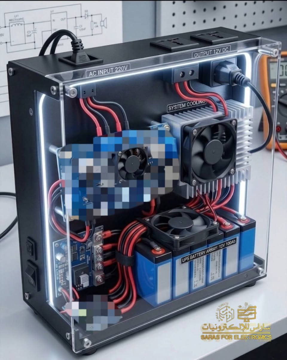 السلام عليكم ورحمة الله وبركاته يتوفر تحوير UPS وعواكس الغير مدعومة بنظام تبريد و لدينا يتوفر اضافة نظام تبريد مخصص مع امكانية الاطفاء والتشغيل والتحكم بسرعة المراوح من فوائده يقلل من استهلاك المكونات بشكل كبير ويمنع تعطله + يمدد من عمر البطاريات + يقلل من حرارة المحولة الضخمة بنسبة 90%
للاستفسار *********** مكاني بغداد 
مع جزيل الشكر لادارة الكروب
