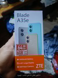 موبايل زت جديد استخدام يوم واحد ذاكرة 64 السعر 90 وبيه مجال قليل هذا ر...