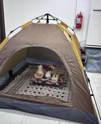 خيمة متنقله • رمادي سحابي • ٢١٠×١٥٠×١٢٥سم