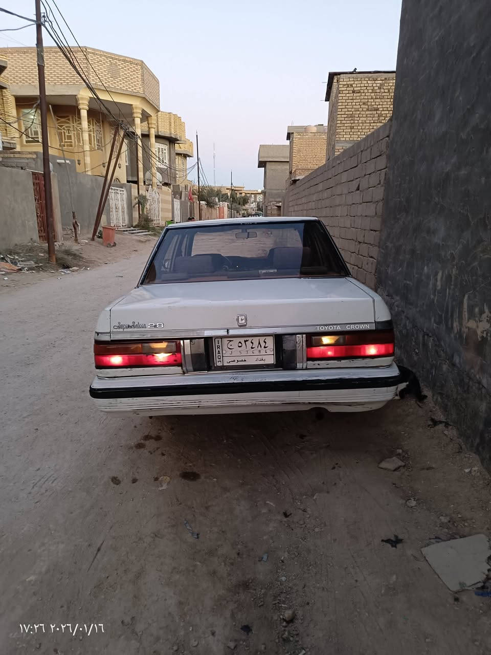 السلام عليكم
سوبر موديل 85 رقم بغداد سنويه لل 27 شرط امداور 

 مكينه وكير ثنين ونص حداديه 70بل ميه كهربائيات شغاله كلهه تبريد بس غاز شرط مكاني سوق الشيوخ السعر37 ***********
