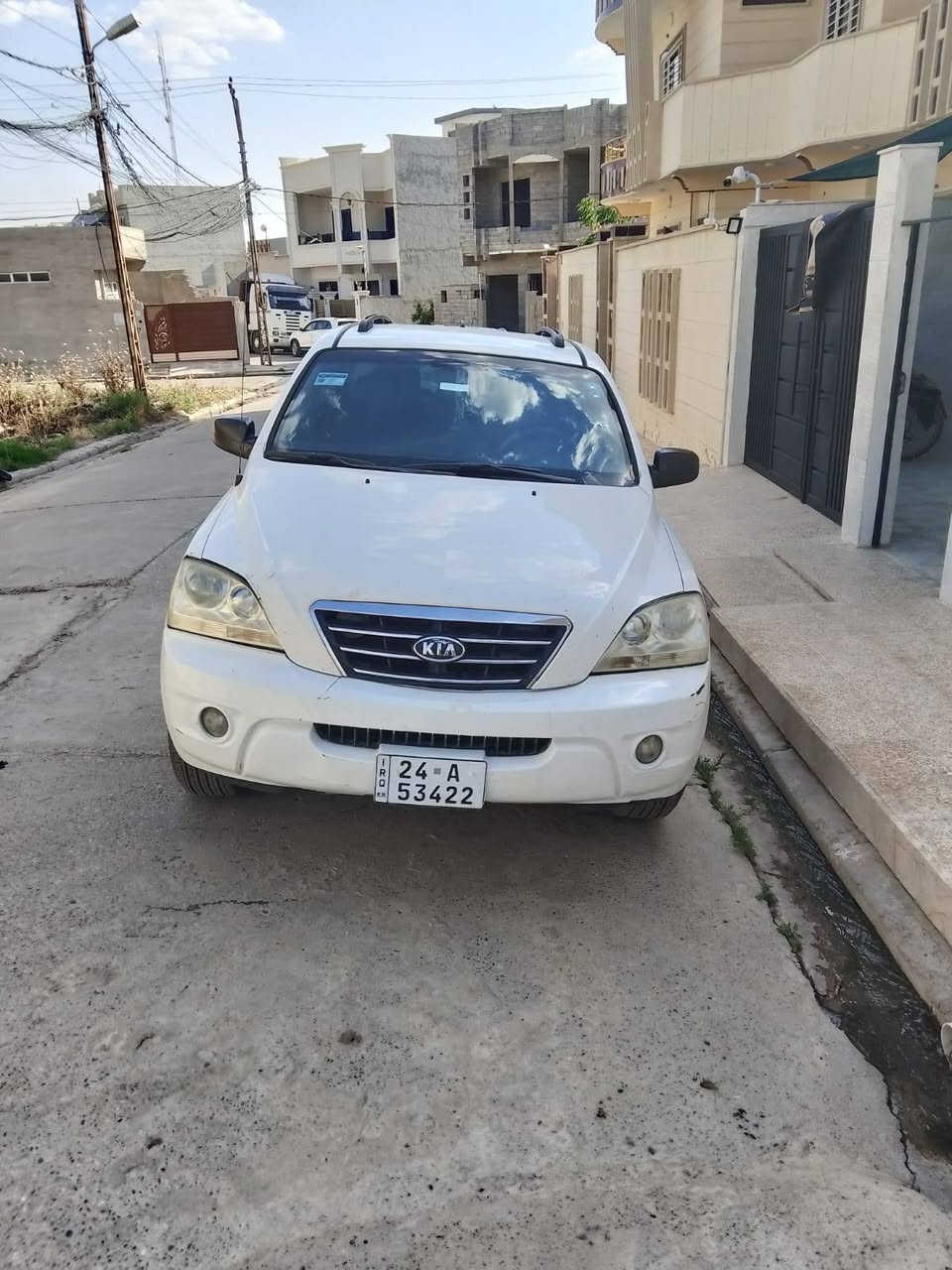كيا سورينتو 2008 للبيع…  بدون صبغ بدون ضرر فقط ملاحظات قليلة رقم دهوك دولي هزة وسنوية جديدة كوبون بانزين وكارت غاز مكينة 6 سلندر مع منظومة غاز مكينة شرط طخم تاير جديد وباتري جديد وصدر جديد معمر شرط  السعر المطلوب 105 بيها مجال للطيبين للاستفسار الاتصال ***********
