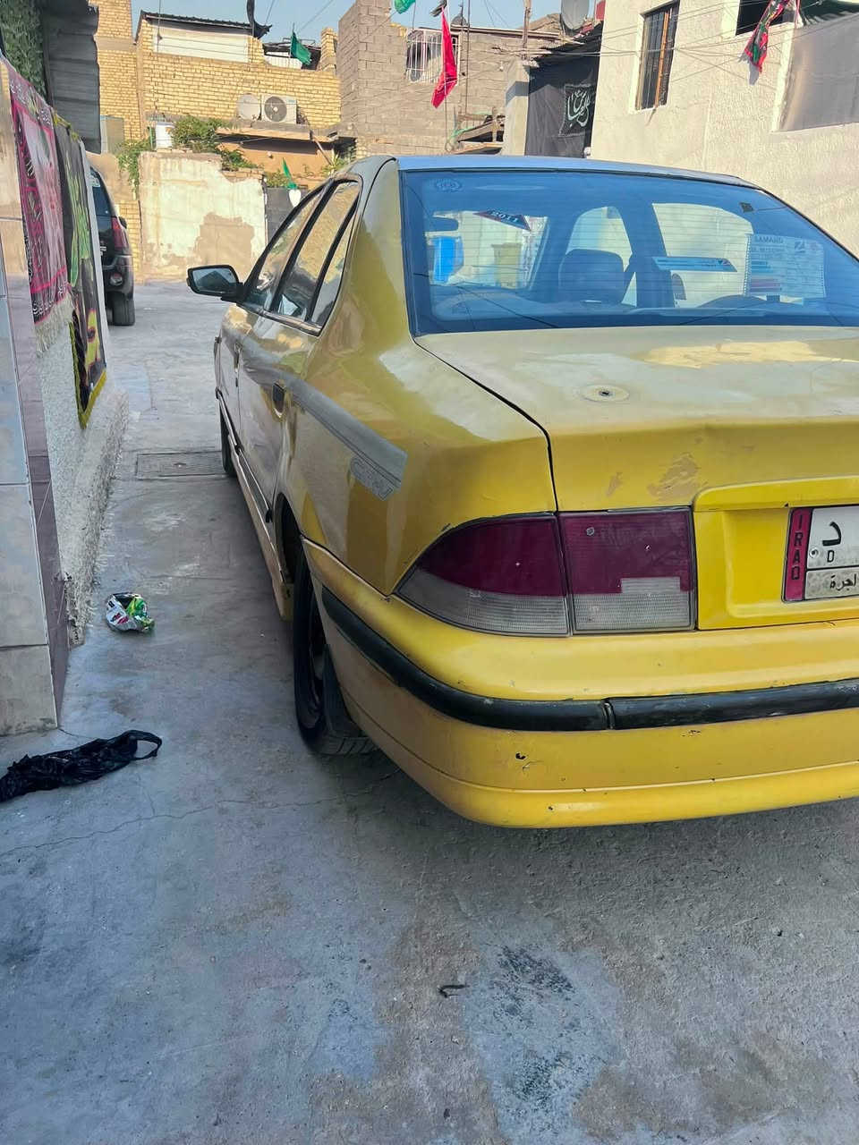 السلام عليكم سمند ٢٠٠٩لون ليموني سيارة للبيع تخم تاير جديد مكينه كير تبريد فرنسي ومكفول صدر امامي خلفي جدجد 
بيه بس جاملغ مصبوغ مكاني بغداد الجديده هيئه غرامات مصفره تحويل ثاني يوم قسط أو نقد ***********
