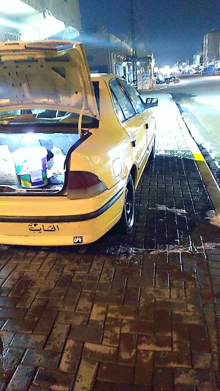 سلام عليكم سمند موديل 2011مكفوله كفالة عامه 
عليها هيئه 200و غرامه 100 هاي اني انزلها من الحساب السياره خير من الله تبريد نقصه بس غاز 
صدرها شويهً تعبان معروضه 35بيها مجال عنوان بغداد البياع شهداء البياع ***********
