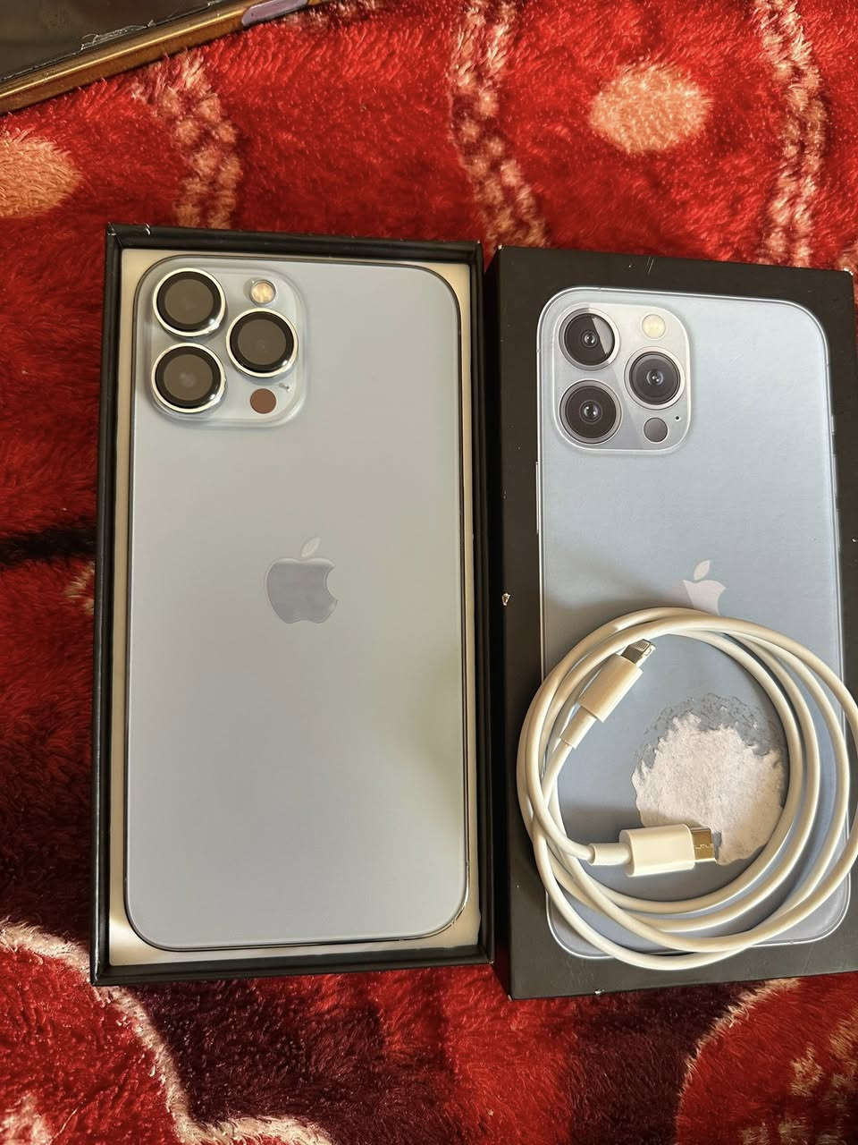 السلام عليكم ايفون 13 برو ماكس ذاكره 256 بطاريه 96 الجهاز مبدل شاشه فقط اصليه فيس ايدي شغال السعر 550 وبي مجال للطيبين ‭0783 486 4528‬
