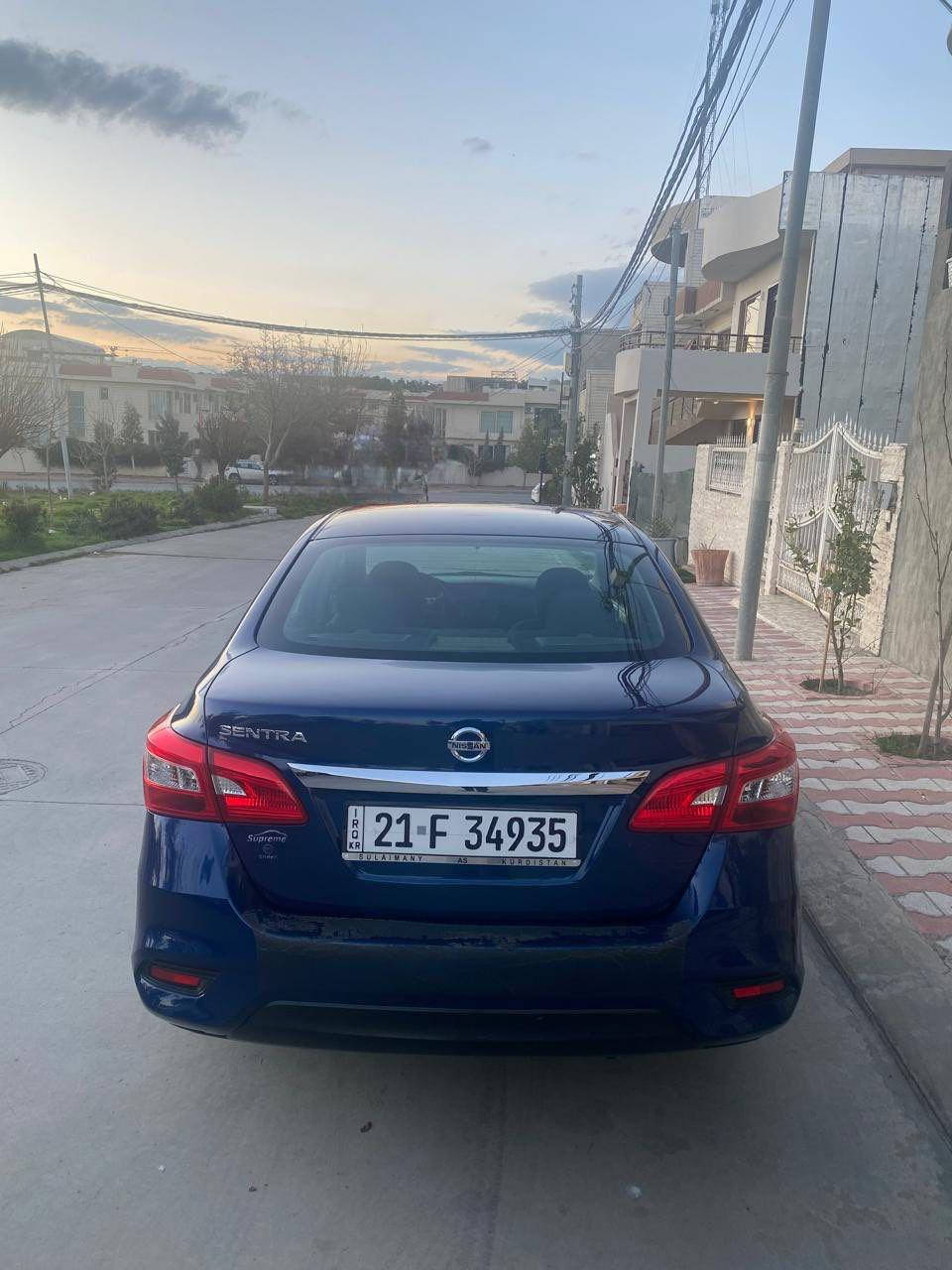 نیسان سێنترا ٢٠١٩ 
٨٥ هەزار میل رۆشتووە
یەک جەمەلغی بۆیاخە
بۆنید گۆڕاوە بە بیلاد
بی ناوگرتن بێ ئێرباگ
نرخی ١١٢ وەرەقە
3N1AB7AP5KY402868
ڕەقەم و سەنەوی تازەیە
نوقسانی نیە وجاهیزە
شوێن سلێمانی
بۆ زانیارئ زیاتر 
***********
