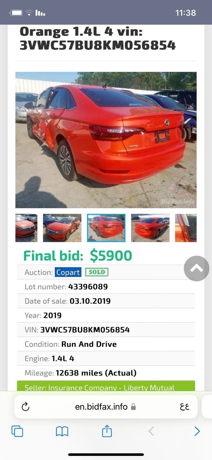 نوع. السياره/جيتا 
موديل /2019
محرك/4سلندر 
فول مواصفات 
وارد. أمريكي  حادث بابين. فقط
سعر 148 ورقه وبيها مجال
