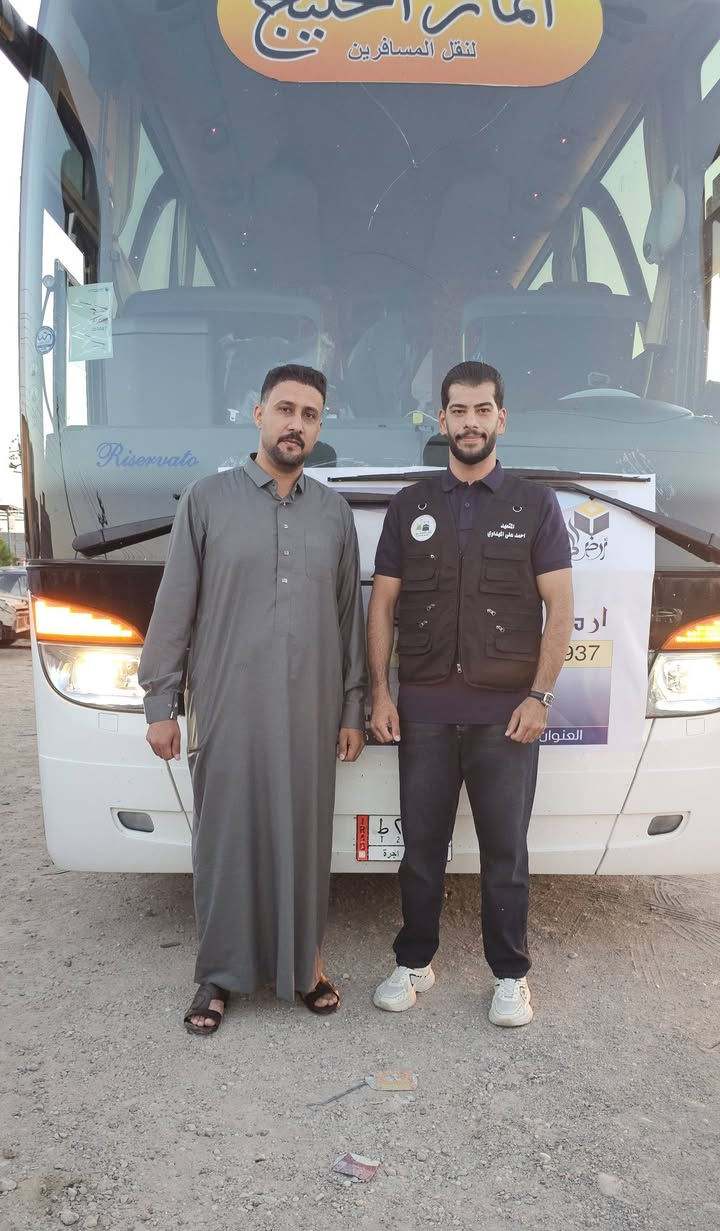 انطلاق قافلة البر لمعتمرينا الكرام لأداء عمرة شهر محرم بتاريخ 21/6/2027 
بأدارة :-
الحاج علي المهداوي ***********
الحاج احمد المهداوي ***********
