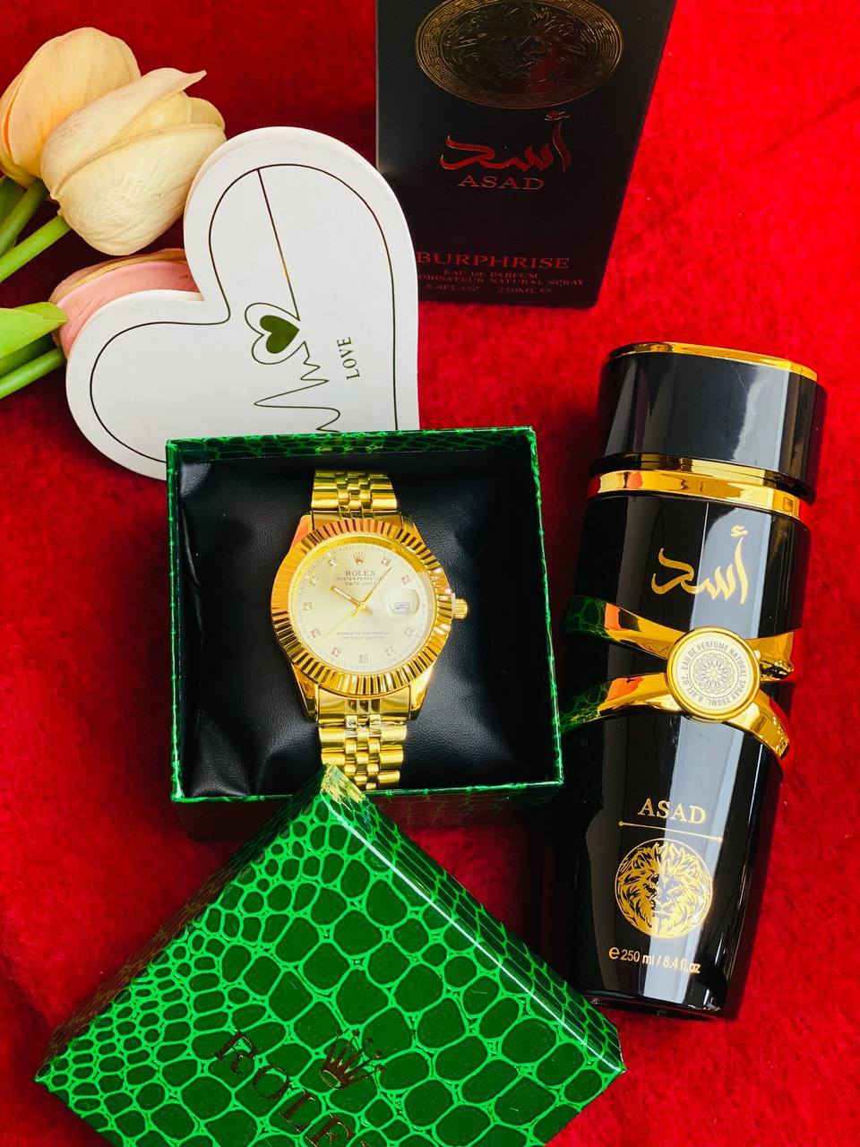 "🎀🔔 هدايا عيد الحب 🎁🎁

🎁بوكس ساعة من ماركة رولكس أنيقة ومريحة وراقية من افضل الماركات العالمية 🎁

عطر أسد 🔥🔥👑عطر  من لطافة أفضل عطر  👌🖤👑 يعتبر عطر اسد رائعة من روائع لطافة بديل ل sauvage elexir dior بل افضل منه من حيث الاداء والثبات والفوحان .عطر مميز للغاية ياتيكم في تصميم راقي ومميز 🎁

😘 مع كارت العبارة حسب طلب ك/ج

🚘يوجد خدمة توصيل لجميع محافظات العراق ٤ الاف🚘


**إذا كنت صاحب هذا الإعلان وتريد حذفه لأي سبب، رجاءا أرسل رسالة إلى الدعم الفني**