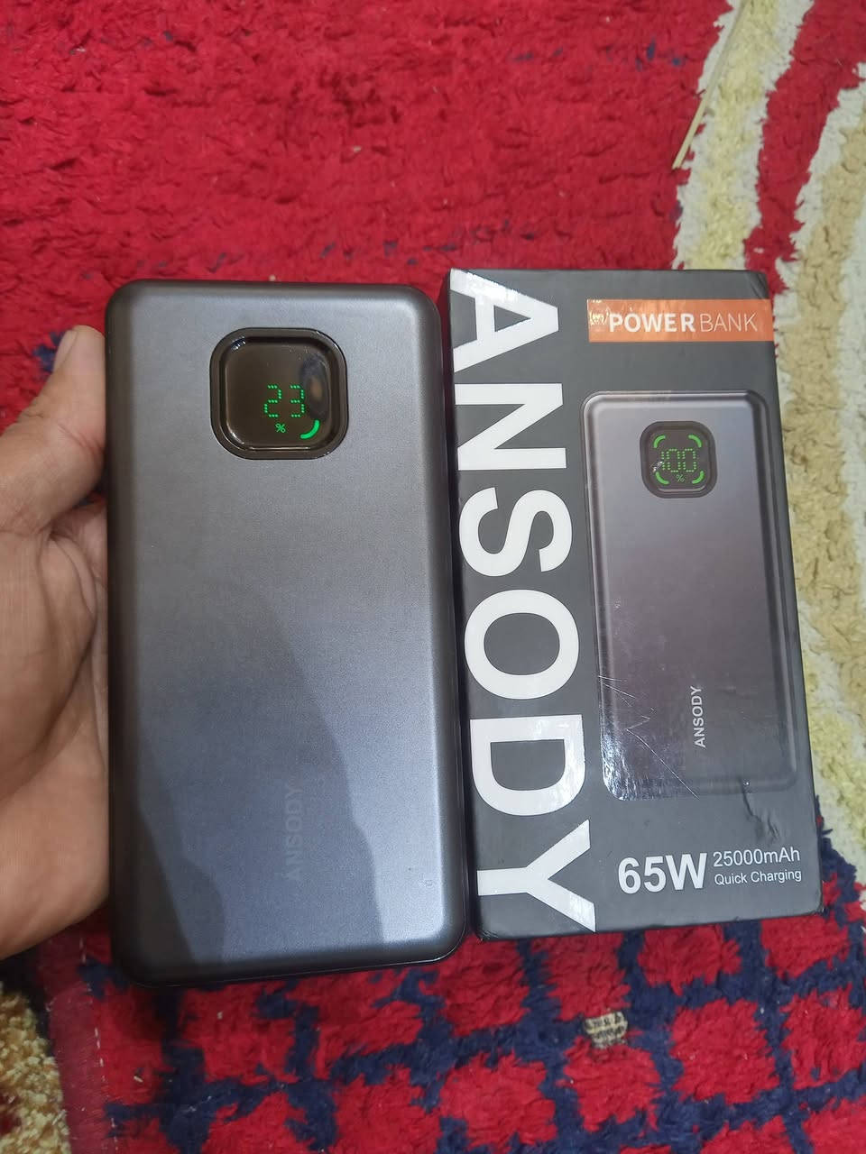 باور بنك اصلي 65واط وسعته 25الف ملي امبير جديد 
السعر 50 هذا رقم ***********
