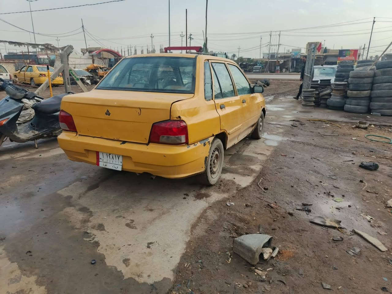 سايبه للبيع السعر 11 ورقه محرك وكير جدد ع شرط تخم تاير جديد حداديه نضيفه رقمهه كربلاء الماني مشروع وطني مكان السياره الديوانية قضاء الشاميه ***********
