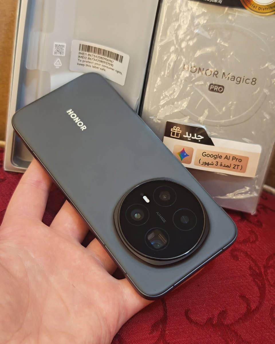 سلام عليكم للبيع أو مراوس هونر ماجك 8 برو مكفول أخو الجديد ذاكرة 512 ملحقات الجهاز جديد السعر 1175 مكاني كربلاء للتواصل عل رقم ***********
