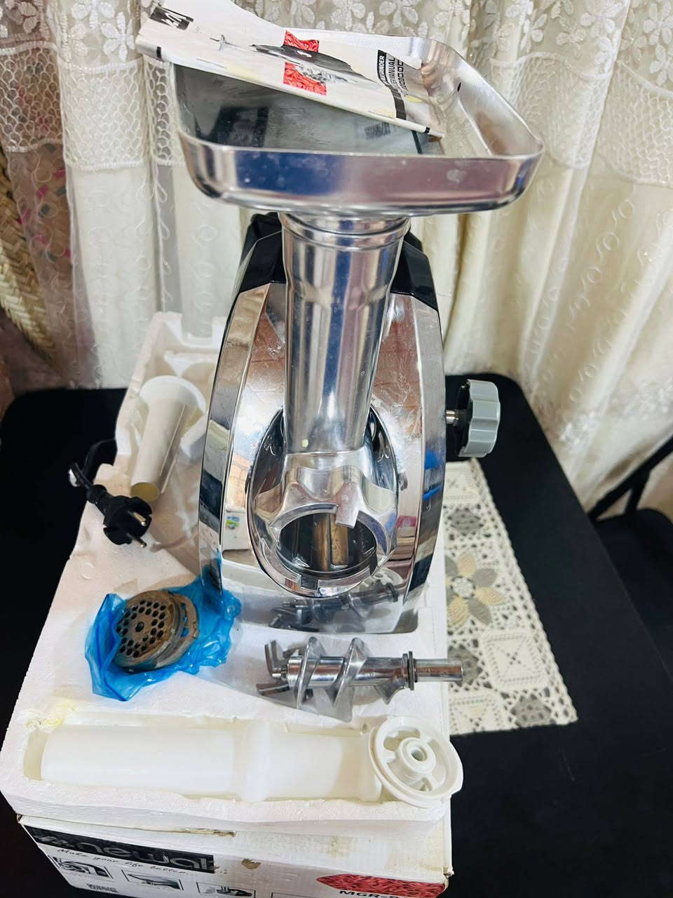 السلام عليكم
مثرامة لحم ماركة نوال جديدة استخدام قليل جداً جداً السعر 55 مع المجال التواصل ع الرقم ***********
العنوان نجف حي الزهراء شارع مطعم ثابت @
