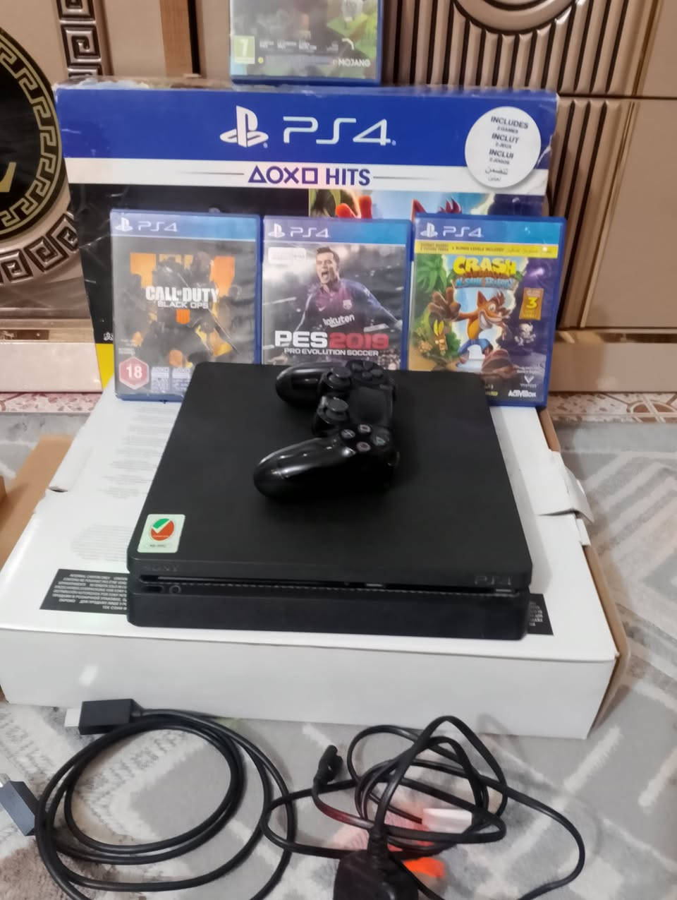السلام عليكم 
بلي ستيشن 4 نوع سلم سعة 1 تيرا مع اقراص عدد 4 ويدة بلي واحدة السعر 300 الف


**إذا كنت صاحب هذا الإعلان وتريد حذفه لأي سبب، رجاءا أرسل رسالة إلى الدعم الفني**