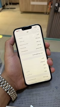 13 برو ماكس ذاكره 256 بطاريه 100 ‏مستبدل جهاز لون بحري شاشه نوعيه زينه...