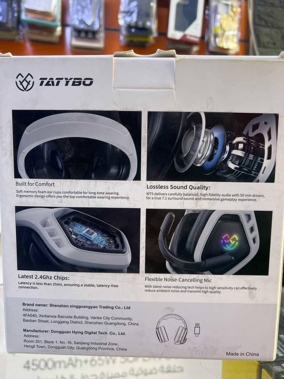 سماعه رأسWT5 على بلي فور وفايف و pc
موصفات سماعه
لاسلكي 2.4 GHz + بلوتوث + سلكي 3.5 مم
📢 يعطيك حرية استخدام على PS/PC/هواتف بدون أسلاك كثيرة.
🔊 الصوت:
سماعات 50 mm + صوت محيطي افتراضي 7.1 → صوت قوي وواضح للألعاب.
🎤 الميكروفون:
يوجد مع عزل للضوضاء.
🔋 البطارية:
تشغيل لفترة طويلة (~30-40 ساعة)
رقم تواصل
***********
سعر ٦٥
